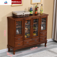 实木小酒柜欧式家用靠墙现代简约客厅柜子餐厅边柜厨房收纳储物柜 泰空仓酒柜家具