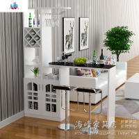 家用吧台桌酒柜客厅隔断柜欧式旋转玄关厅柜简约现代小吧台酒柜 泰空仓酒柜家具