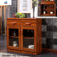 客厅餐边柜现代简约厨房碗橱柜多功能储物柜子酒柜餐厅茶水柜组装 泰空仓酒柜家具