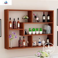 新款悬挂式酒架红酒架家用餐厅墙上酒柜壁挂式简约现代多层置物架 泰空仓酒柜家具