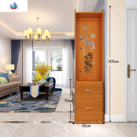 现代简约进屏风隔断座屏入户玄关客厅隔断柜屏风一体厅柜酒柜 泰空仓酒柜家具