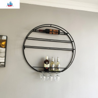 壁挂酒架客厅悬挂铁艺红酒架酒杯架倒挂餐厅酒吧创意墙上葡萄酒柜 泰空仓酒柜家具