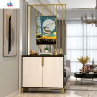 轻奢风玄关柜鞋柜一体屏风隔断客厅装饰柜现代简约进酒柜置物架 泰空仓酒柜家具