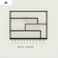 酒吧创意展示酒柜挂墙铁艺装饰酒架置物架餐厅吧台墙上倒挂红酒架 泰空仓酒柜家具