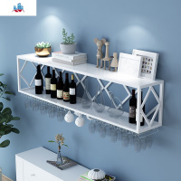 北欧铁艺壁挂式红酒架上墙家用吧台悬挂酒架酒柜葡萄酒饭店酒瓶架 泰空仓酒柜家具