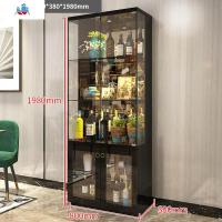 客厅钢化玻璃家用小酒柜手办展示柜靠墙三角柜装饰储物现代简约 泰空仓酒柜家具