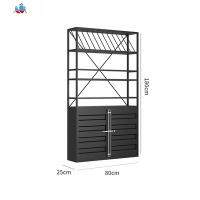 酒吧铁艺酒架工业风酒柜红酒架置物架集装箱酒柜落地式多层酒柜 泰空仓酒柜家具