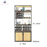 铁艺红酒架酒吧酒柜落地家用红酒柜展示架定制靠墙酒架隔断置物架 泰空仓酒柜家具