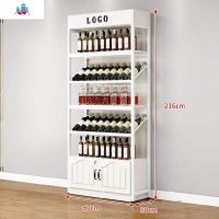 咖啡厅娱乐场所置物架海鲜店红酒架摆件酒柜名宿展厅柜台斜。 泰空仓酒柜家具