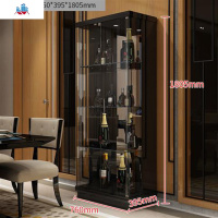 客厅钢化玻璃小酒柜手办展示柜靠墙餐厅三角柜转角装饰储物边柜 泰空仓酒柜家具