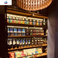 美式简约现代铁艺酒架 红酒葡萄酒柜落地式多层置物架酒吧KTV货架 泰空仓酒柜家具