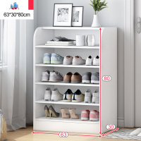 鞋架简易放口多层收纳置物架子家用室内好看实木色防尘无鞋柜 泰空仓