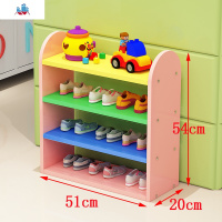 儿童鞋架多层卡通宝宝小号储物架迷你鞋柜小型收纳架彩色可爱婴儿 泰空仓