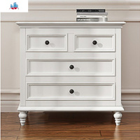 美式实木白色五六七九斗柜卧室电视柜简约现代家用抽屉储物收纳柜 泰空仓
