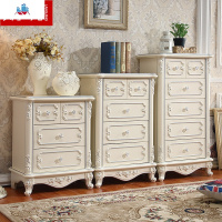 欧式迷你斗柜客厅储物柜小户型窄四五六斗柜卧室床头柜4抽柜 泰空仓