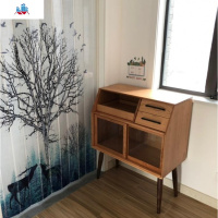 北欧日式简约实木餐边柜阿尔托小边柜茶水吧台收纳柜玄关柜备餐柜 泰空仓