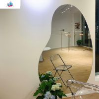 北欧穿衣镜设计师简约云朵异形镜网红服装店创意壁挂背景墙装饰镜 泰空仓试衣镜