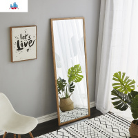 穿衣镜悬壁挂镜贴墙镜子北欧风全身镜落地镜防爆家用试衣镜 泰空仓