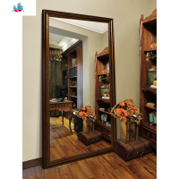 美式欧式穿衣镜子全身镜落地镜试衣镜复古服装店大镜子壁挂 泰空仓