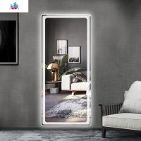 全身挂墙镜子led带灯发光装饰镜服装店试衣镜理发店落地穿衣镜 泰空仓