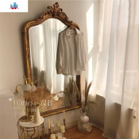 欧式复古全身镜靠墙卧室家用衣帽间落地穿衣镜子服装店试衣镜子 泰空仓