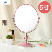 桌面台式化妆镜子欧式双面高清放大梳妆镜结婚女宿舍便携折叠婚嫁 泰空仓