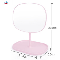 台式镜子宿舍学生 化妆镜桌面梳妆镜少女心网红公主镜 高清 泰空仓