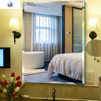 浴室镜子壁挂免打孔卫生间镜子化妆镜防爆贴墙镜子厕所梳妆镜 泰空仓