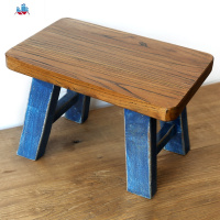 实木方凳复古矮凳客厅凳子家用小板凳时尚创意木凳子老榆木换鞋凳 泰空仓