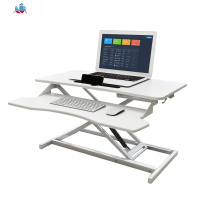 站立式工作台笔记本电脑支架折叠桌面升降台桌上台式办公升降桌 泰空仓电脑桌