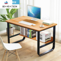 电脑台式桌家用小卧室带穿线孔带锁可放主机带椅子键盘托学生书桌 泰空仓电脑桌