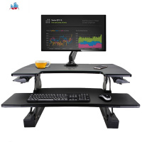 T2站立式升降电脑桌站立办公桌笔记本升降桌上桌 泰空仓