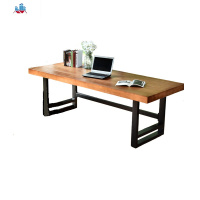 简约现代实木办公桌电脑桌长餐桌椅组合写字台书桌子台式家用定做 泰空仓