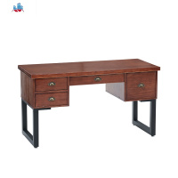 新中式实木书桌家用电脑桌书房写字台现代简约书台书法桌办公长桌 泰空仓