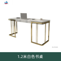 北欧轻奢书桌书架组合 电脑桌办公桌椅 简约现代书房桌意式写字台 泰空仓