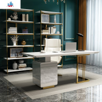 轻奢后现公桌椅老板书桌班台北欧烤漆院写字咨询台电脑桌 泰空仓办公桌