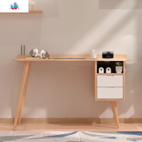 北欧全实木电脑桌书桌笔记本台式机办公卧室家用网红50CM学生简约 泰空仓