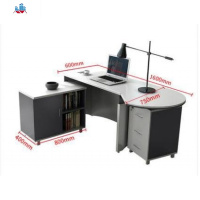 老板桌办公桌椅组合简约主管经理总裁桌半圆大班台办公家具 泰空仓