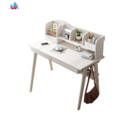 北欧实木书桌家用卧室桌 简约书架组合电脑桌 书桌简约 家用 学生 泰空仓