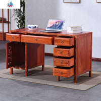中医馆诊桌书画桌案仿古办公桌毛笔桌电脑桌养生实木组合榆木书桌 泰空仓