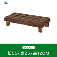 实木台阶脚踏户外碳化木防腐木花架阶梯地面阳台多肉花架室外多层 泰空仓花架/花几