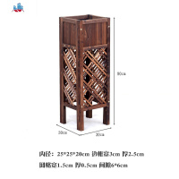 餐厅隔断花架防腐木实木户外花架饭店栅栏围栏花碳化网格花盆架 泰空仓花架/花几