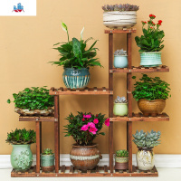 实木花架防腐落地室内植物架阳台客厅多肉花架多层户外花盆架子 泰空仓花架/花几