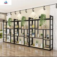 实木落地多肉绿萝花架子铁艺多层客厅阳台欧式室内花架置物架 泰空仓花架/花几