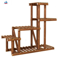 多肉绿萝木头花盆架室内实木制客厅阳台花架子多层特价家用置物架 泰空仓花架/花几