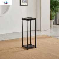 新中式花架实木置物架落地木质花架子室内阳台花盆架禅意花几客厅 泰空仓花架/花几