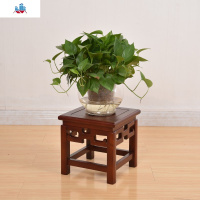 特价实木花架客厅盆景架中式仿古榆木鱼缸架绿萝木质落地家用多层 泰空仓花架/花几