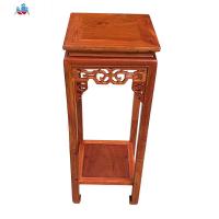 特价红木花架客厅紫檀多层缅甸花梨木仿古实木花几落地卧室方花架 泰空仓花架/花几