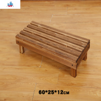 阳台防腐实木阶梯花架子单层花几花盆置物架多层落地式脚踩凳台阶 泰空仓花架/花几