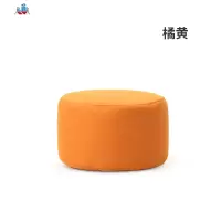 筑家家用矮凳子小沙发凳换鞋凳时尚脚踏圆凳创意穿鞋凳布艺搁脚踏 泰空仓